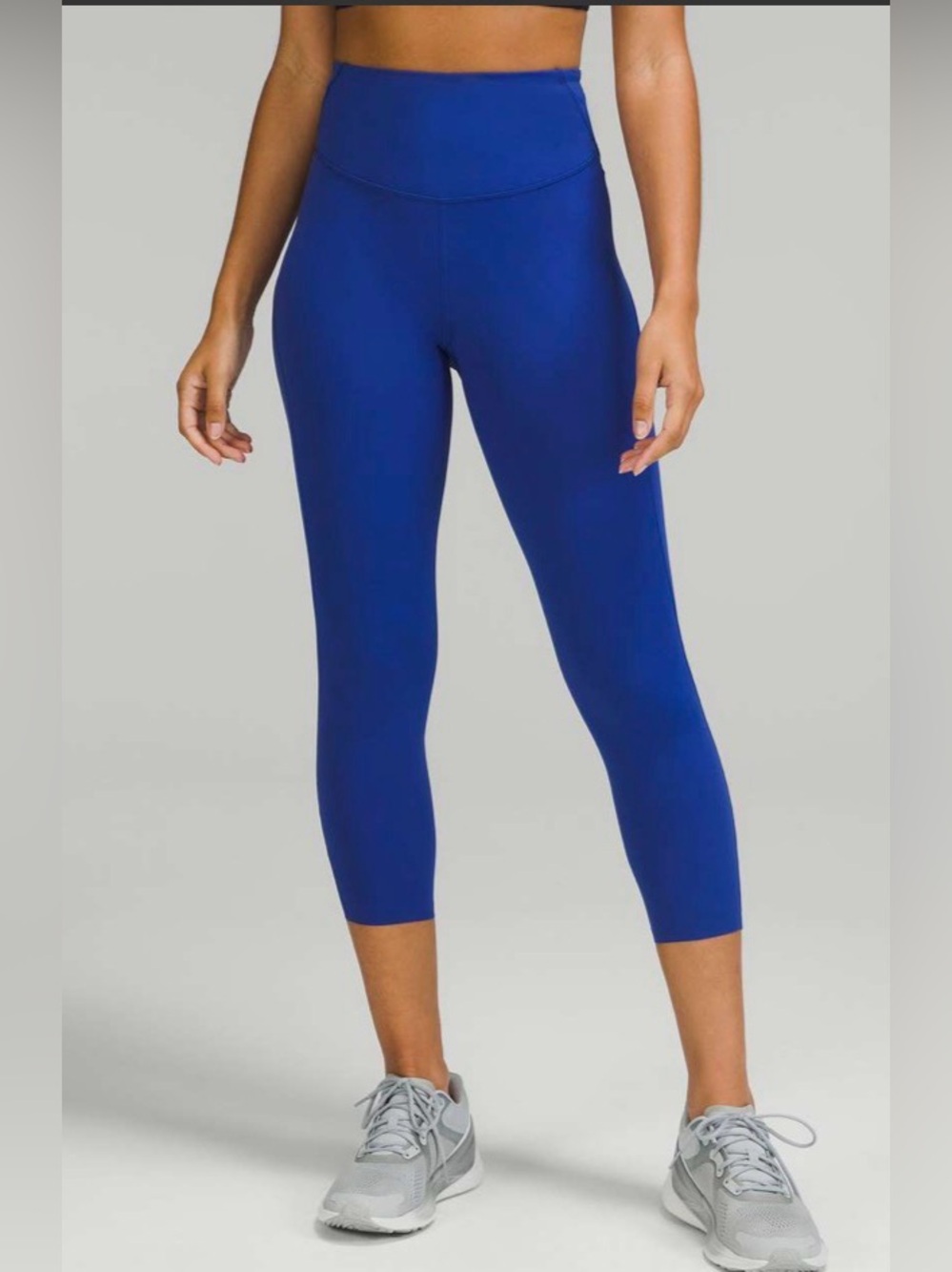 Lululemon Base Pace High-Rise Crop Leggings in Psychic Blue Size 4